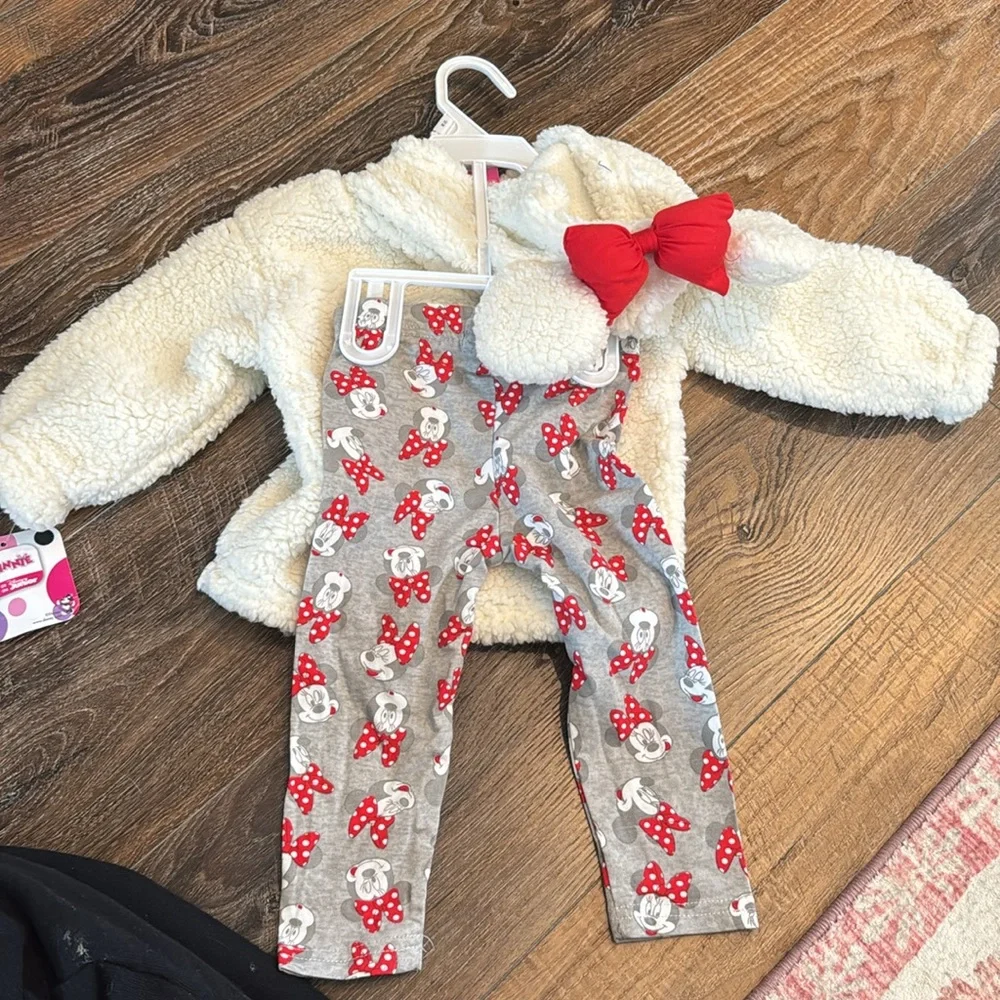 NWT 12m Minnie Ears Sweater with Pants